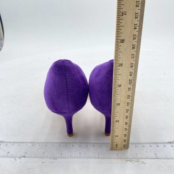 FOWT Women Closed Pointed Toe Kitten Heel Pumps Slip On Two Toned D'Orsay - Picture 5 of 8